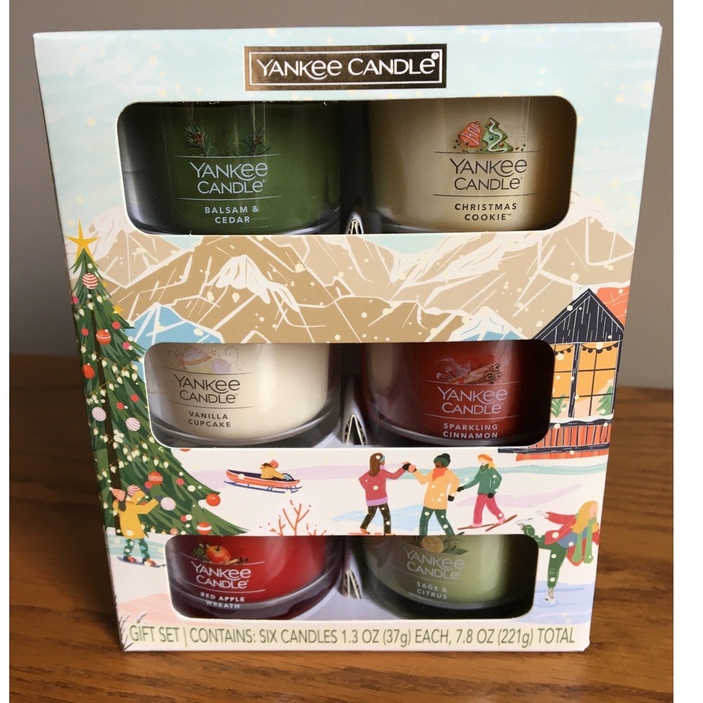 Yankee Candle Holiday Mini Gift Set 6pk Multicolor NEW Seasonal Scents 2652672